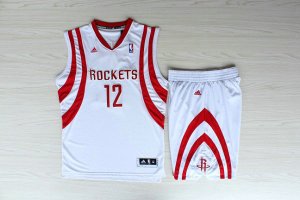 Maillot De Basket Houston Rockets Dwight Howard 12 Tissus Sportif Fans Edition Blanc